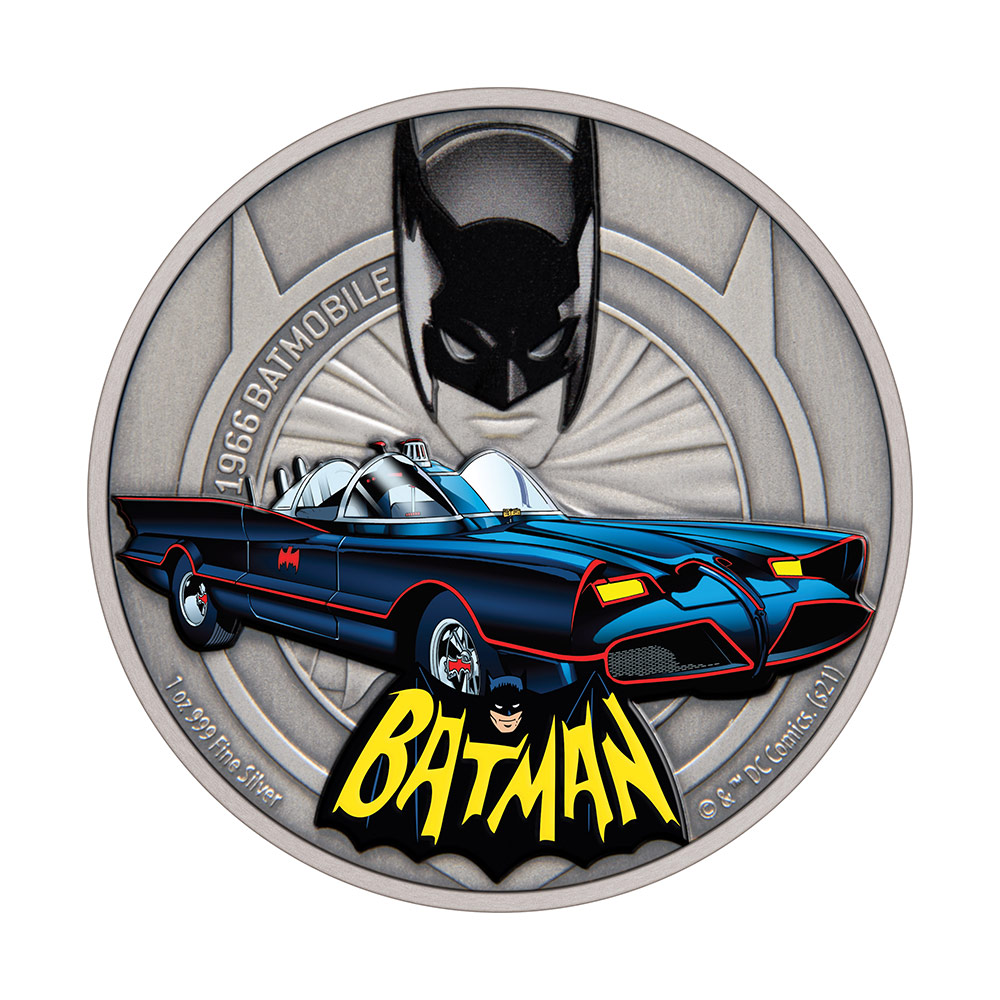 1966 Batmobile 1oz Silver Coin