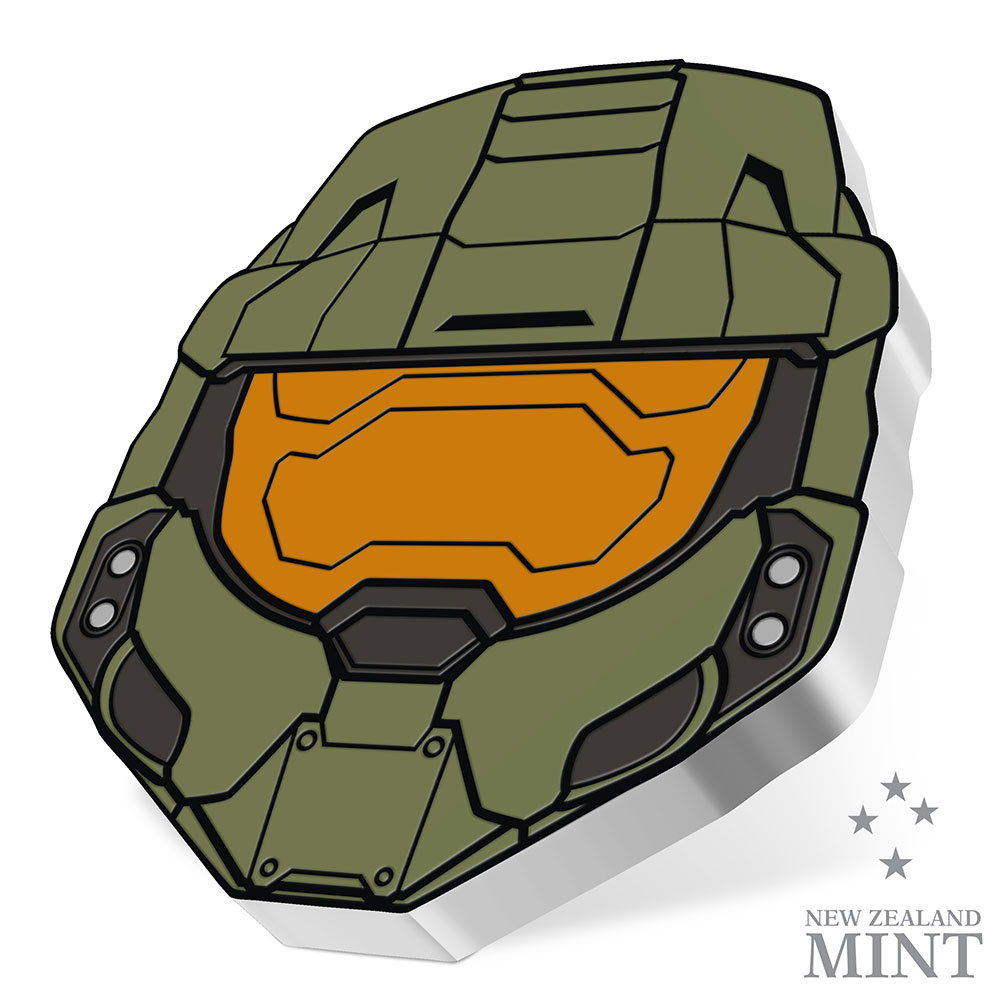 Master Chief Helmet 1oz Silver Coin