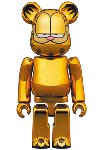 Bearbrick Garfield (Gold Chrome Version) 100% and 400%
