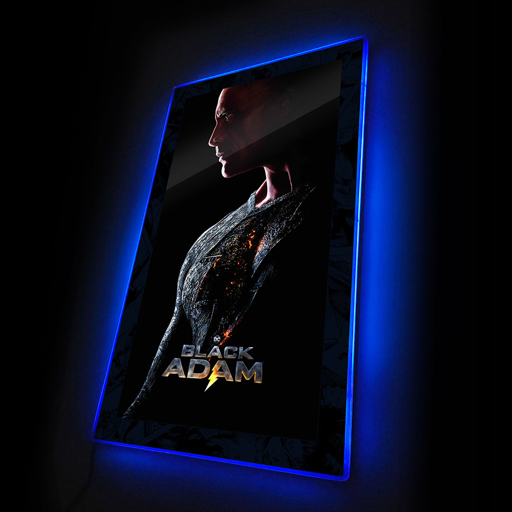 Black Adam (2022) - LED Dwayne Johnson Portrait Mini-Poster #2