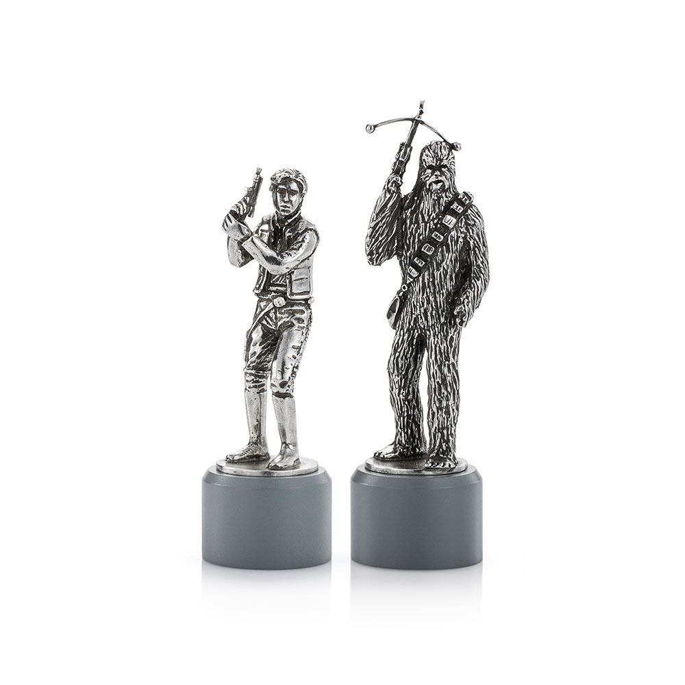Han Solo & Chewbacca Bishop Chess Piece Pair