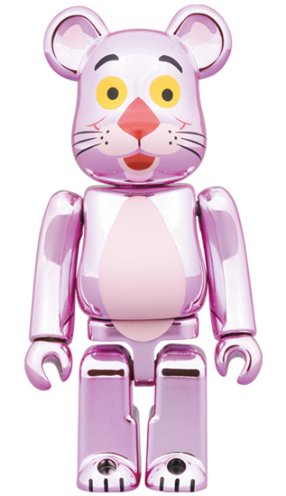 Be@rbrick Pink Panther (Chrome Ver.) 100% & 400%