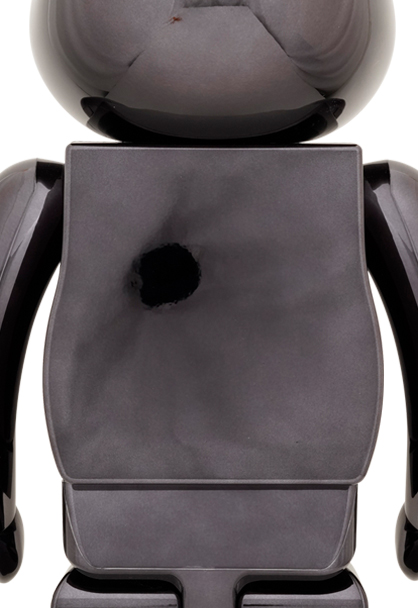 Be@rbrick The Rolling Stones Lips & Tongue (Black Chrome Version) 1000%