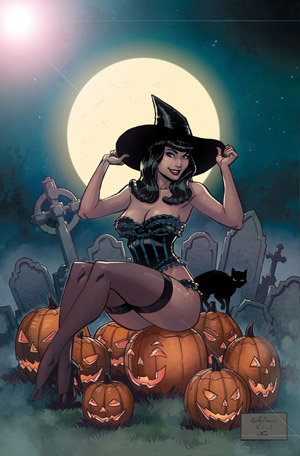 Bettie Page Halloween Special One-Shot #1 Metal Cover