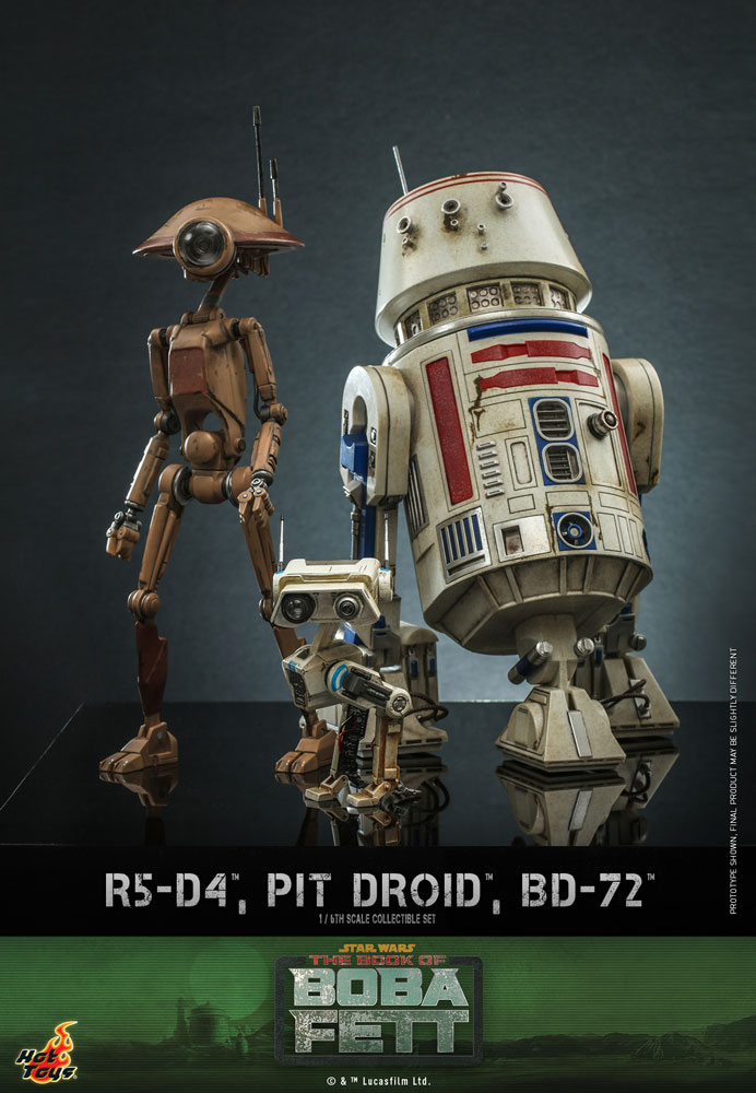 R5-D4 Pit Droid. and BD-72