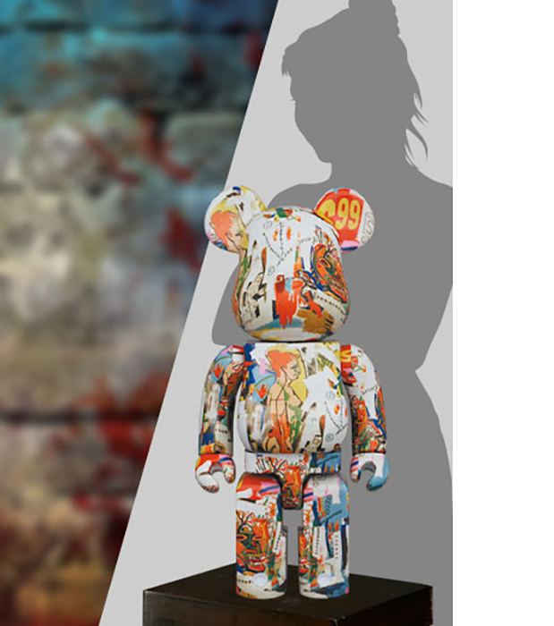 Be@rbrick Andy Warhol x JEAN-MICHEL BASQUIAT #4 1000%