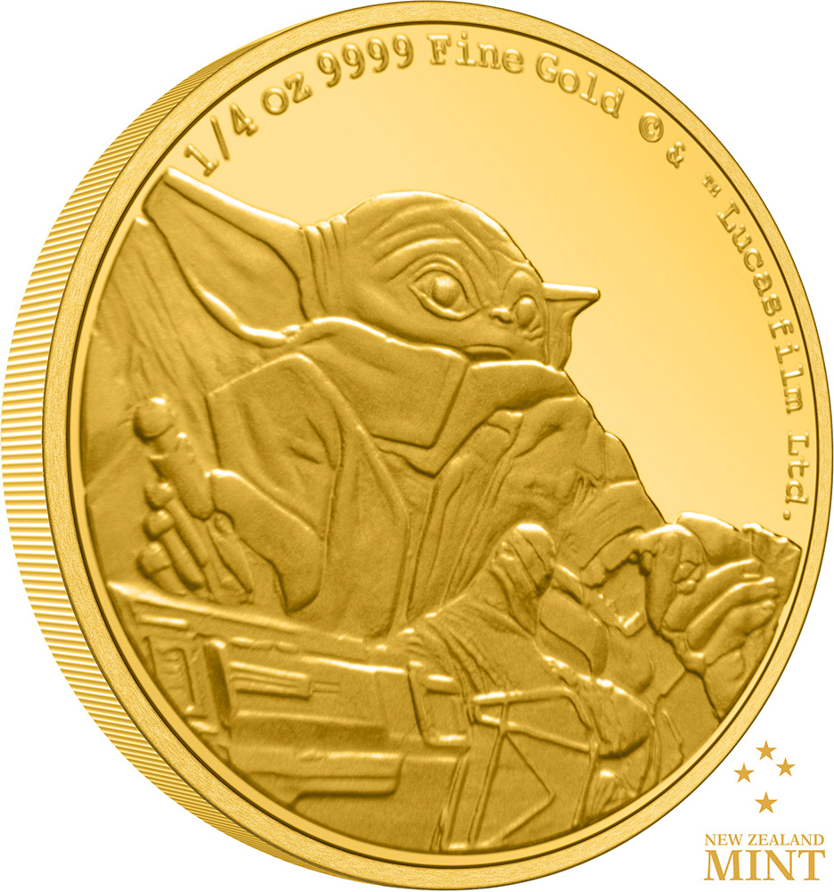 Grogu ¼oz Gold Coin