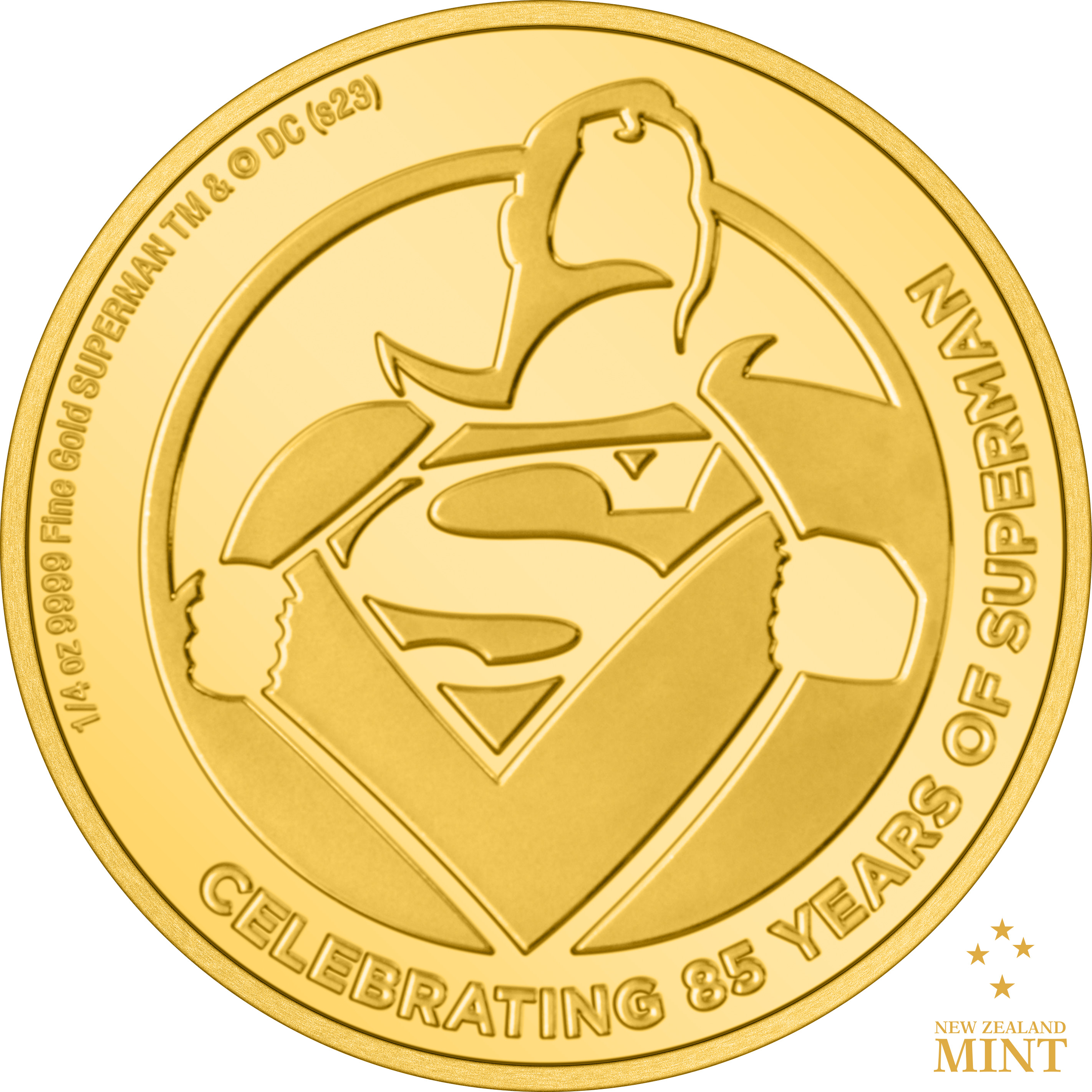 Superman 85th Anniversary ¼oz Gold Coin