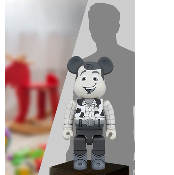 Be@rbrick Woody (Black & White Version) 1000%