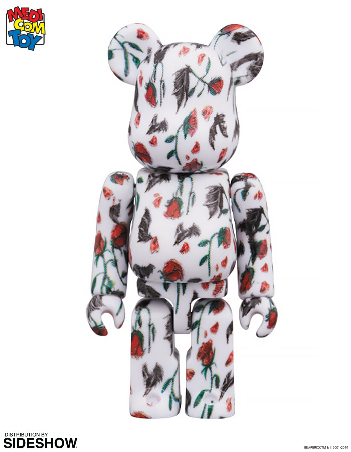 Be@rbrick Kidill × Eri Wakiyama Bat & Rose White 100％ & 400％