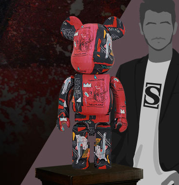 Be@rbrick Andy Warhol X Jean Michel Basquiat #1 1000%
