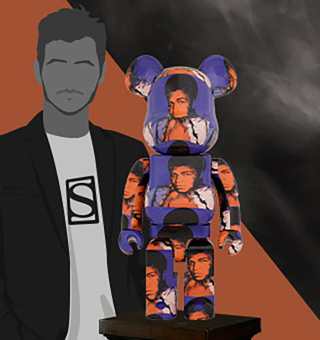 Be@rbrick Andy Warhol's Muhammad Ali 1000%