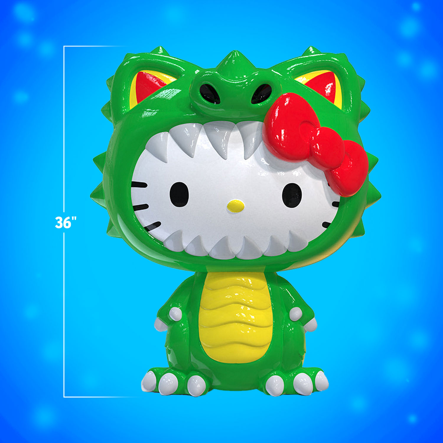 Giant Hello Kitty Green Kaiju