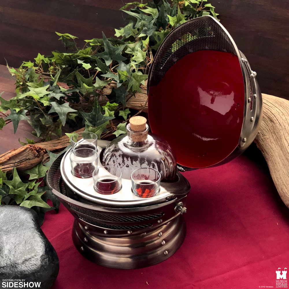 Medieval Knights Helmet Decanter Set