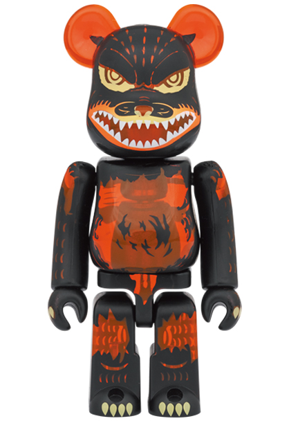 Be@rbrick Godzilla (Meltdown: Clear Orange Version) 100% and 400%