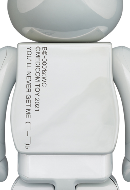 Be@rbrick 1st Model White Chrome 400%