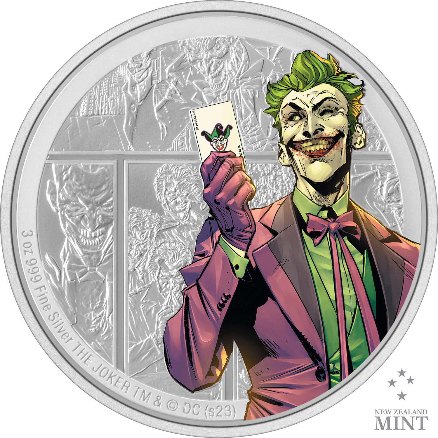 The Joker 3oz Silver Coin