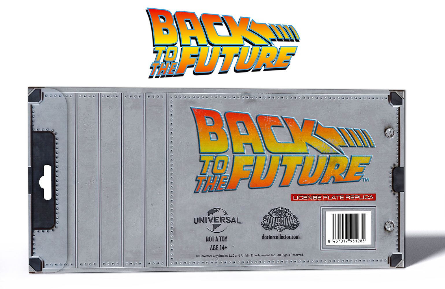 Back to the Future OUTATIME License Plate