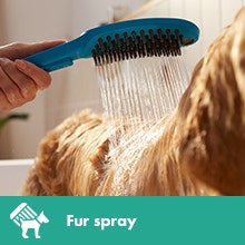 Dog Shower Petrol Blue