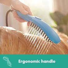 Dog Shower Petrol Blue