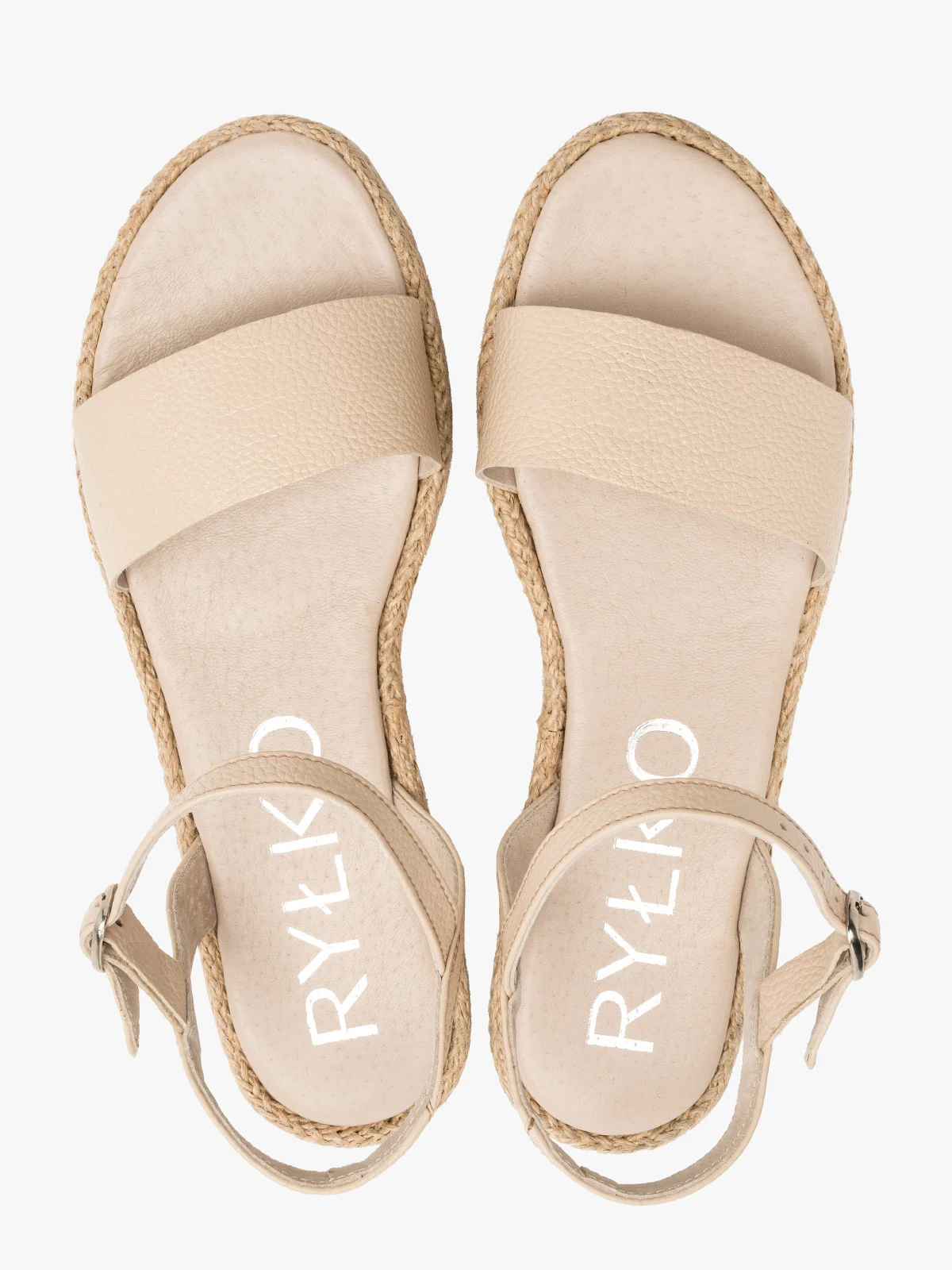 Beżowe sandały damskie