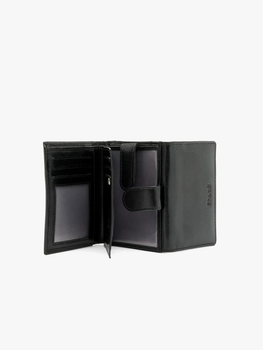 Czarny portfel damski