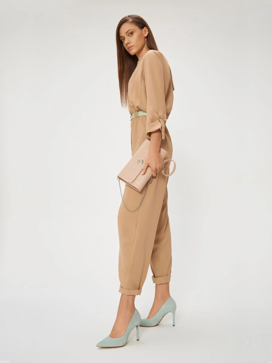 Miętowe czółenka na wysokiej szpilce