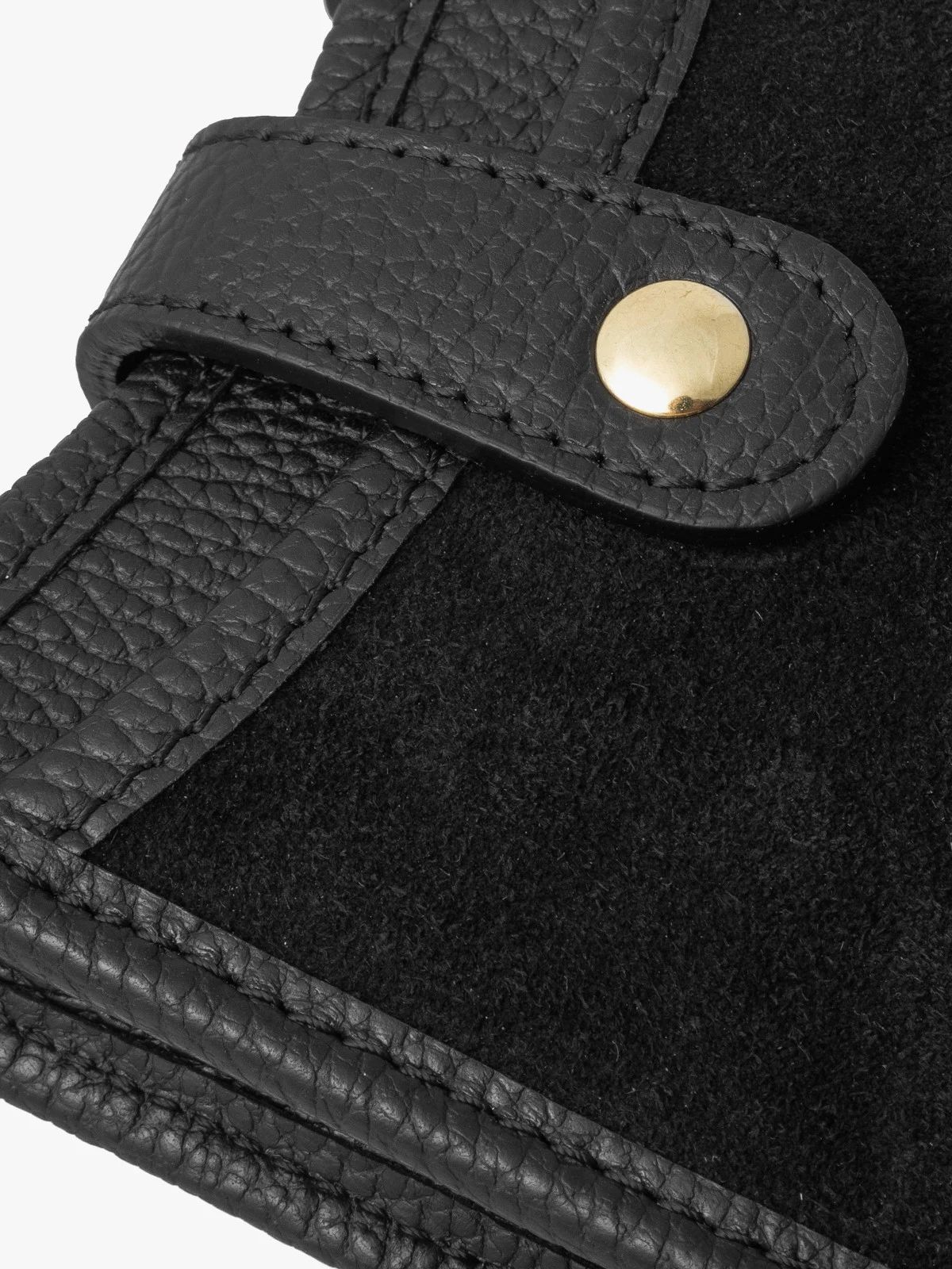 Mała, prostokątna listonoszka ze złotymi detalami