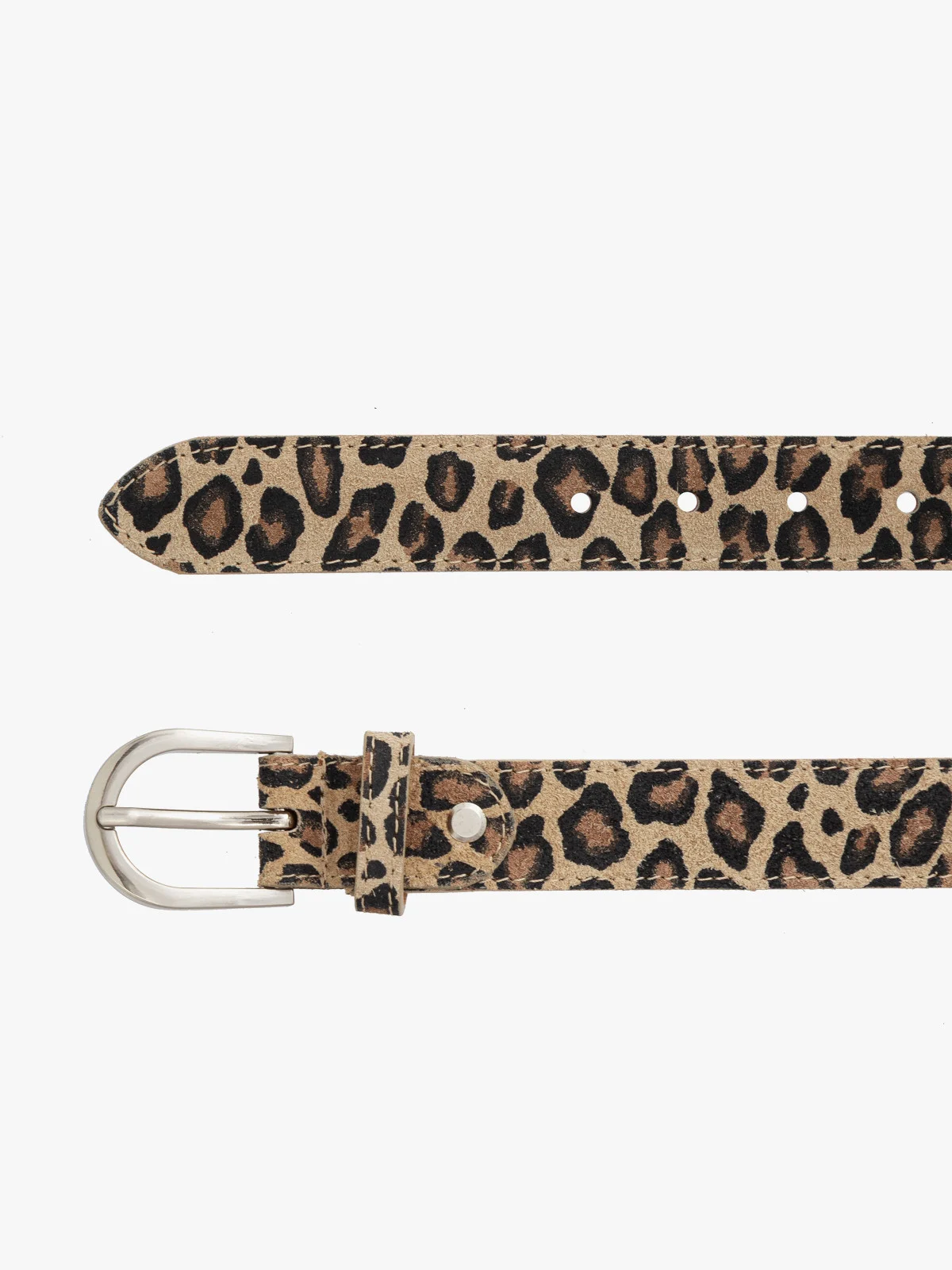 Welurowy pasek w panterkę