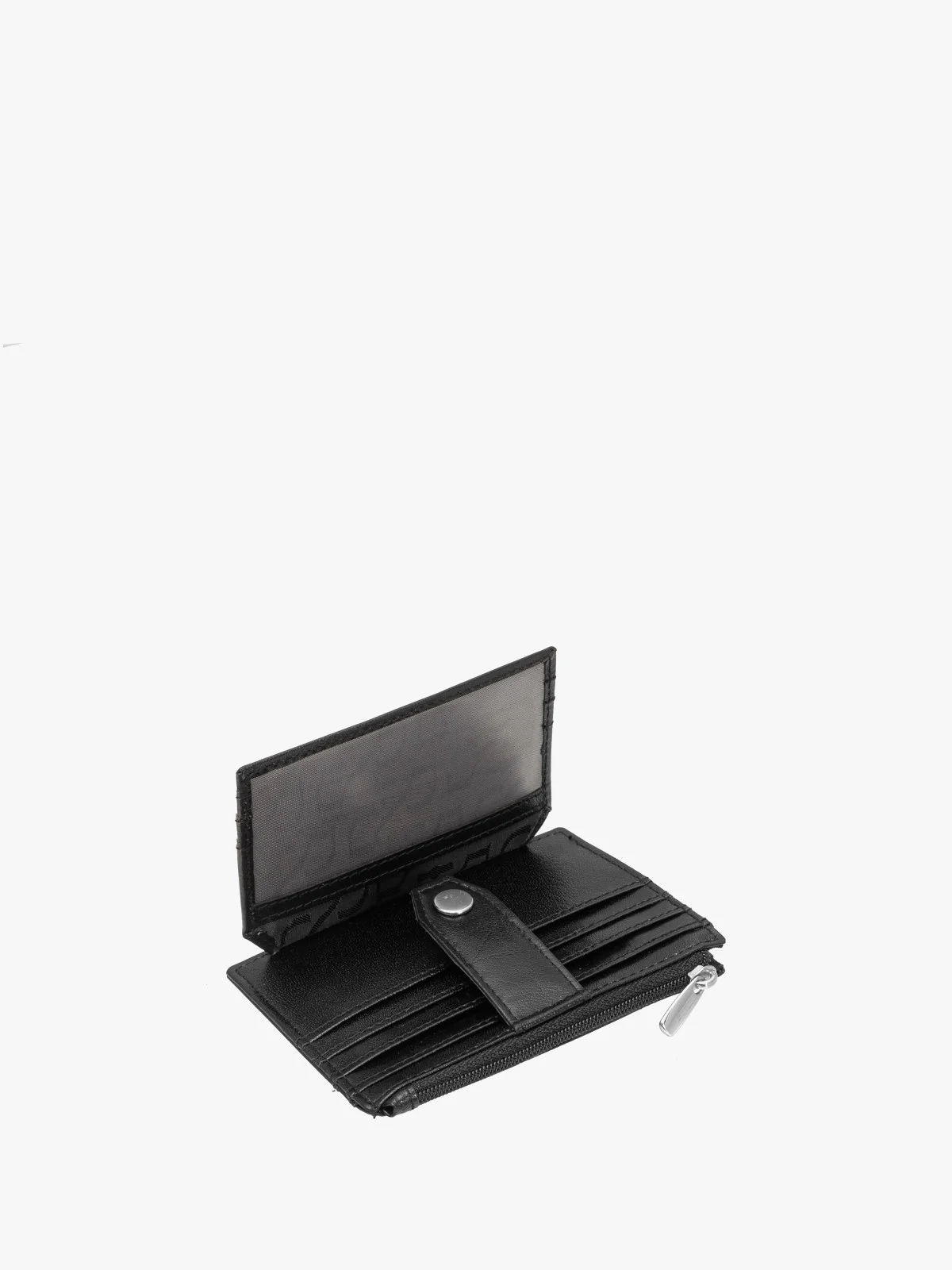 Czarne skórzane etui na karty