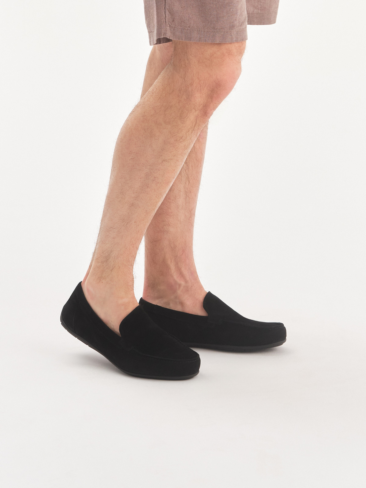 Czarne, klasyczne mokasyny męskie