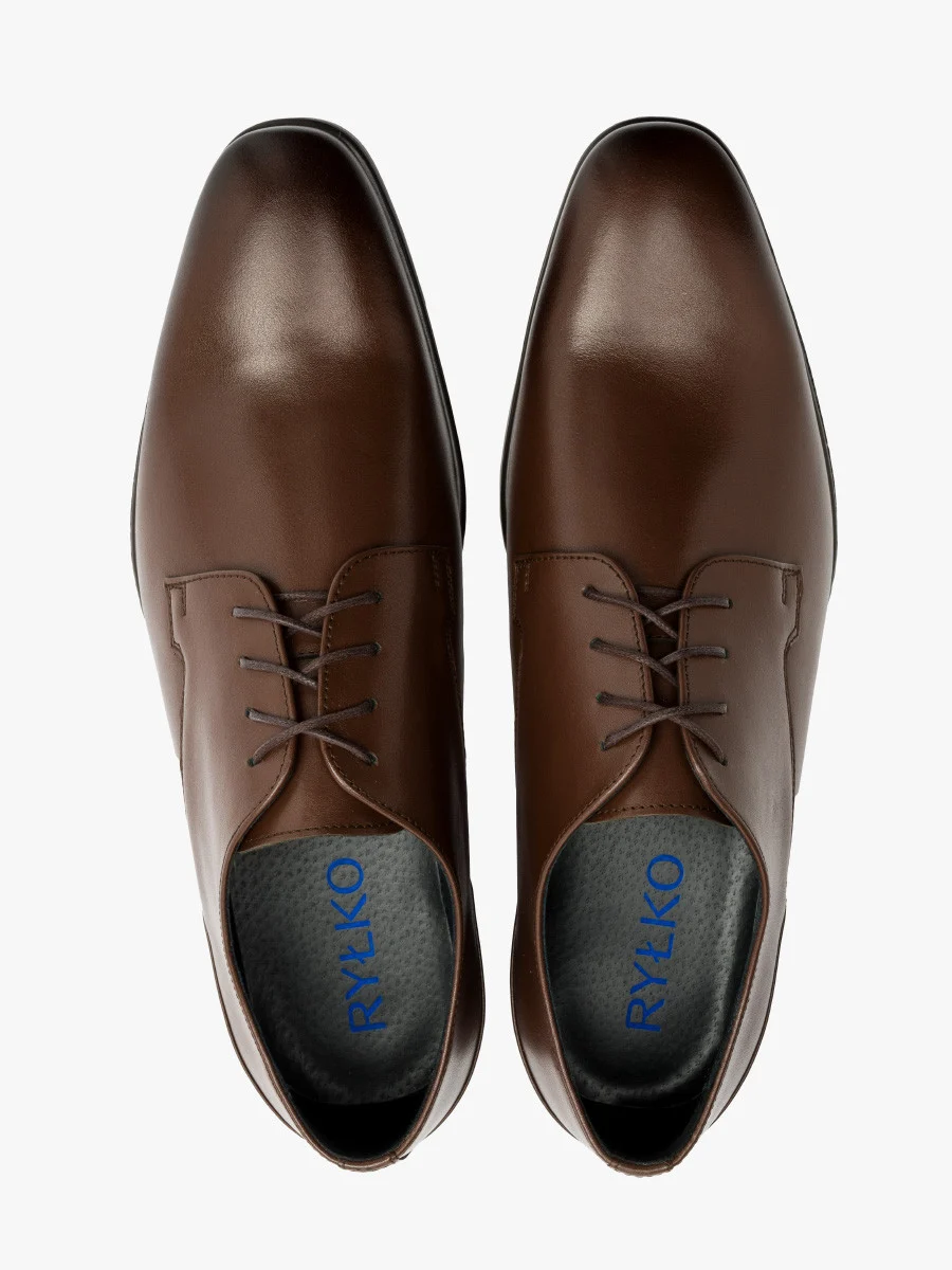 Ciemnobrązowe półbuty wizytowe