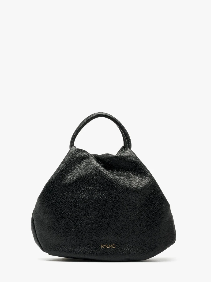 Czarna miękka torebka