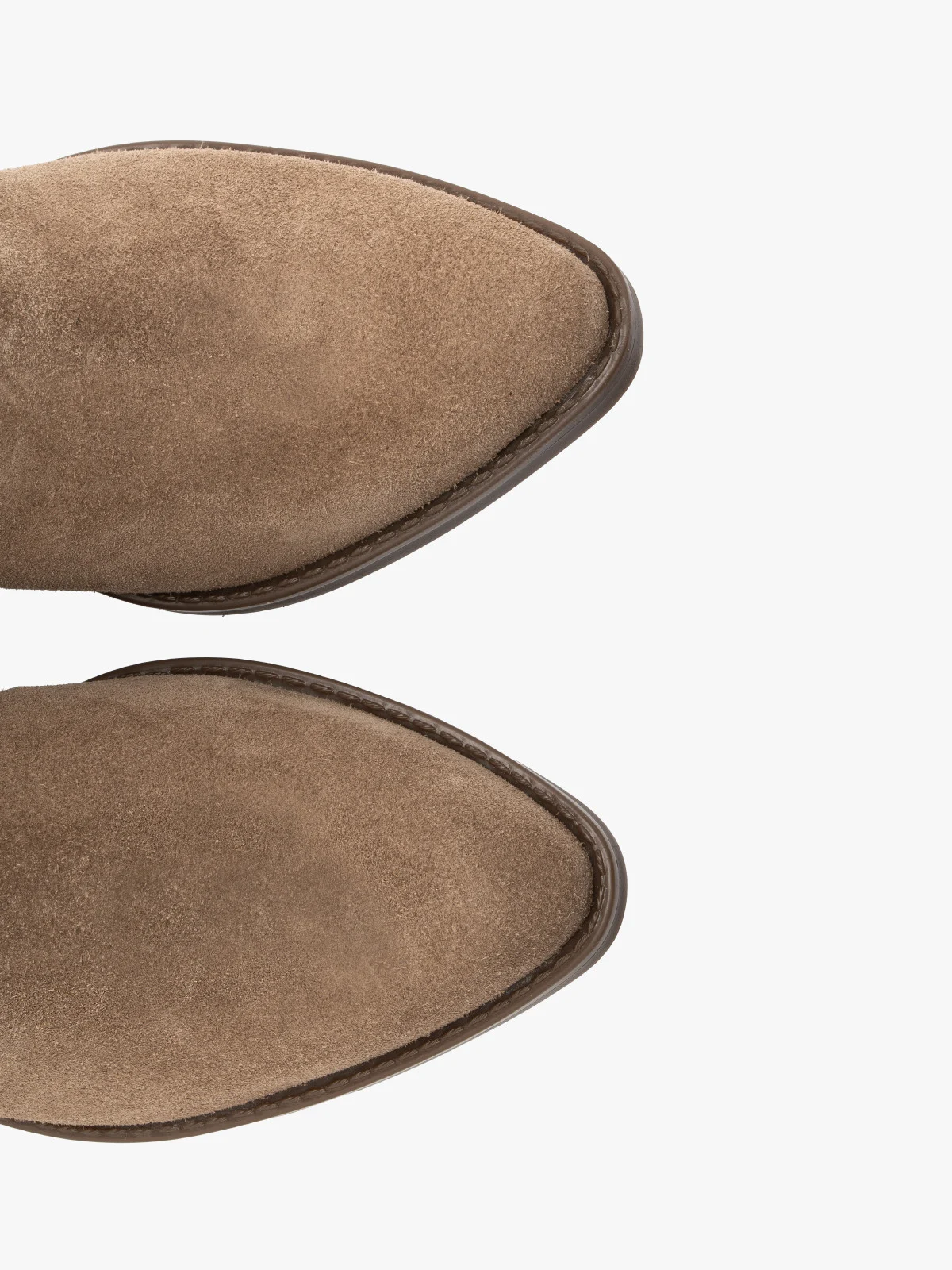 Welurowe kozaki typu kowbojki z dekoracyjnym haftem