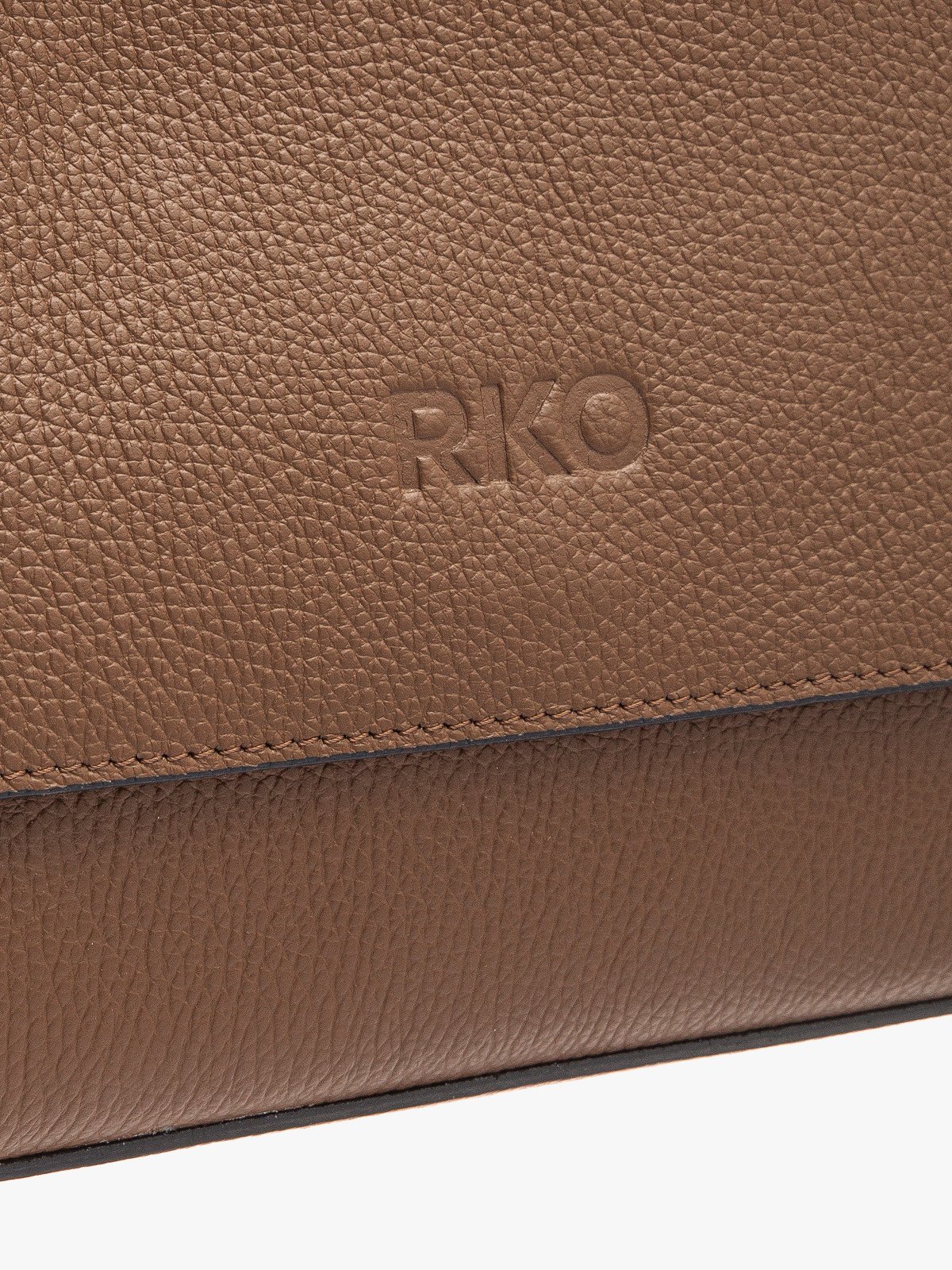 Brązowa torebka damska na szerokim pasku z taśmy