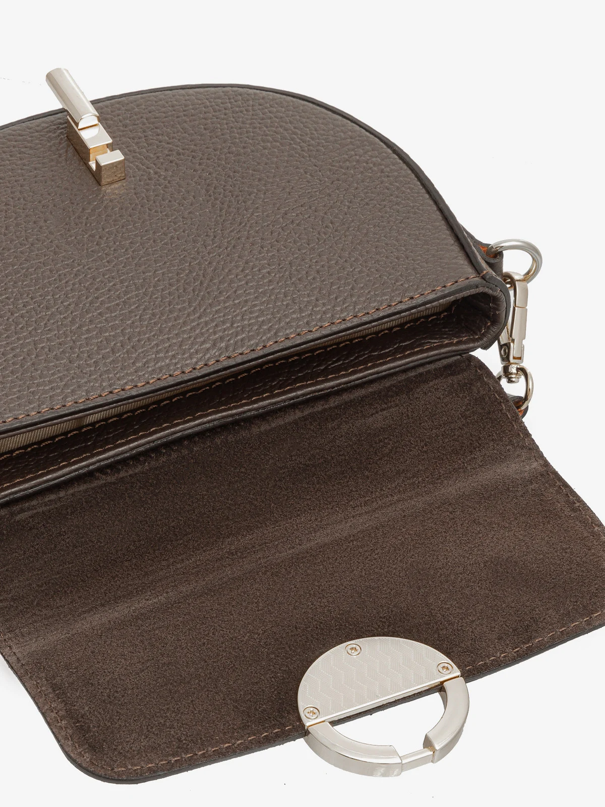 Mała, elegancka torebka damska ze złotymi detalami