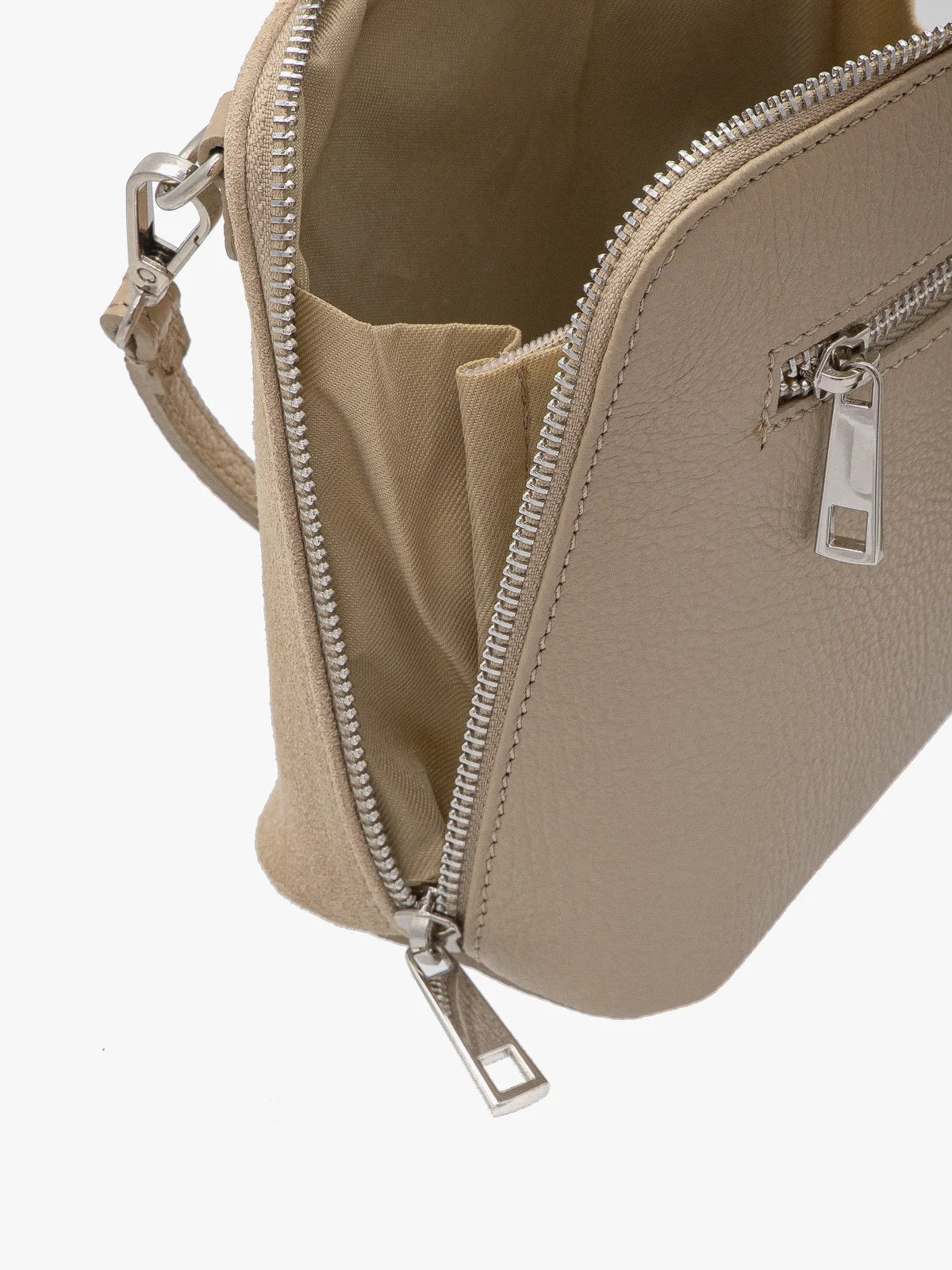 Mała beżowa torebka na ramię