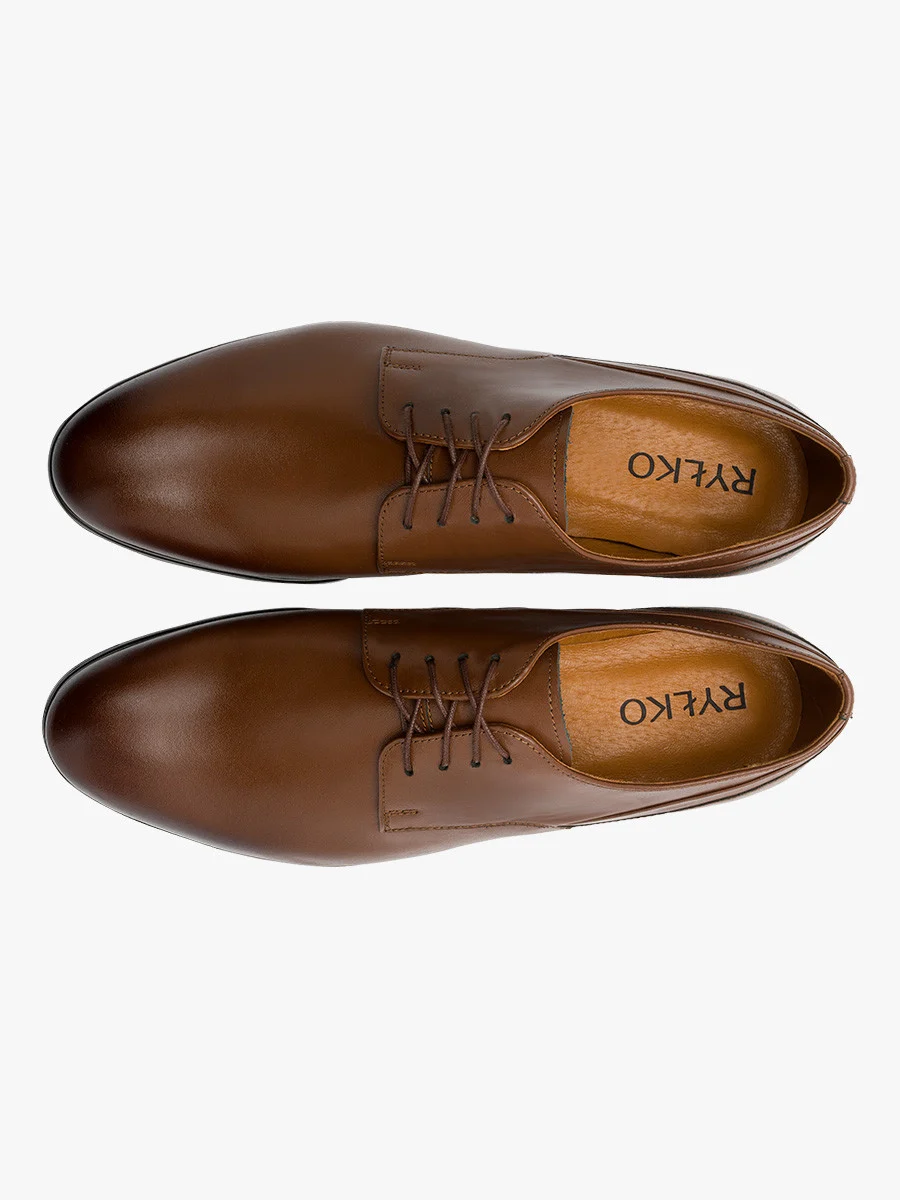 Brązowe półbuty męskie