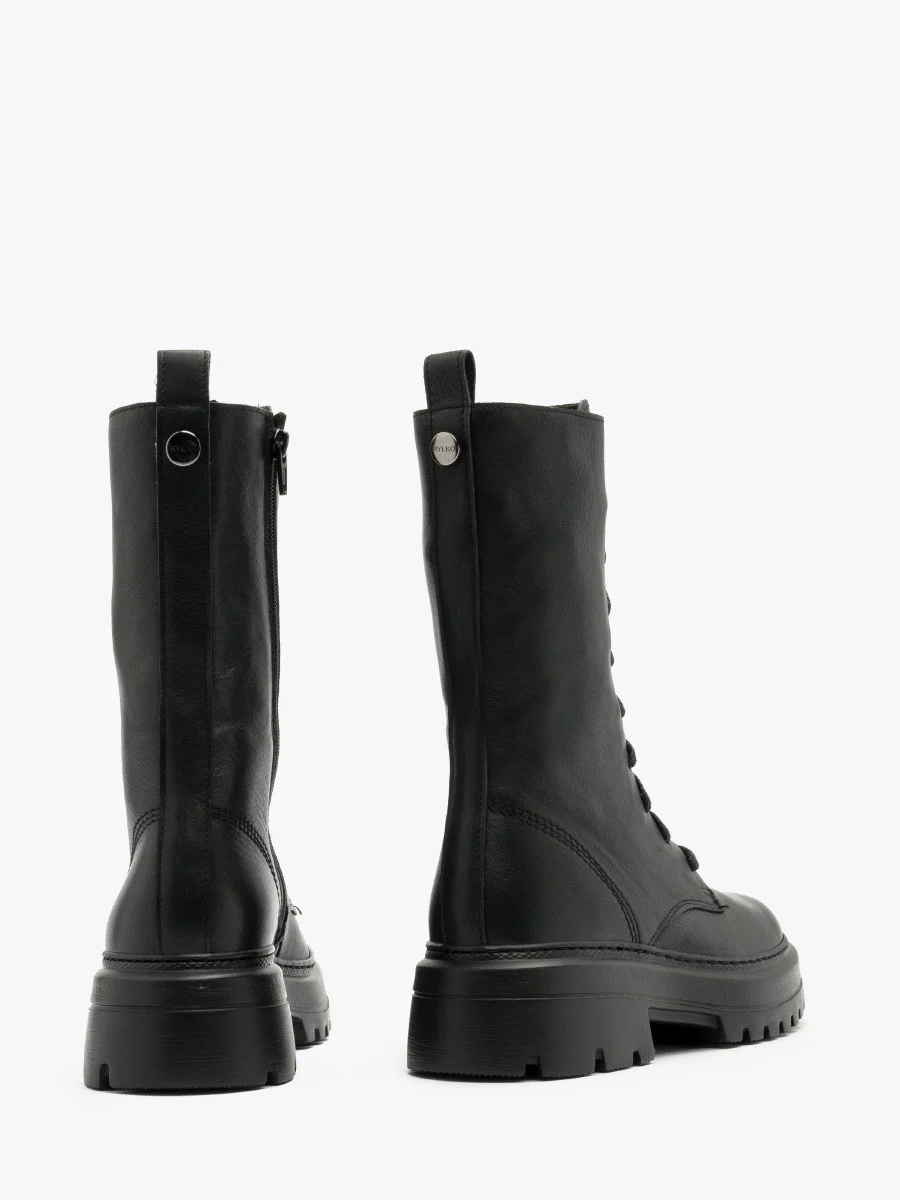 Czarne trzewiki workery damskie