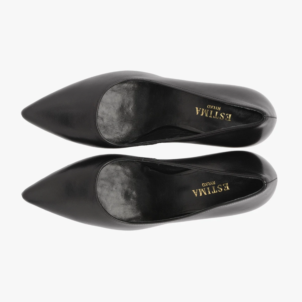 Czarne czółenka na wysokiej szpilce