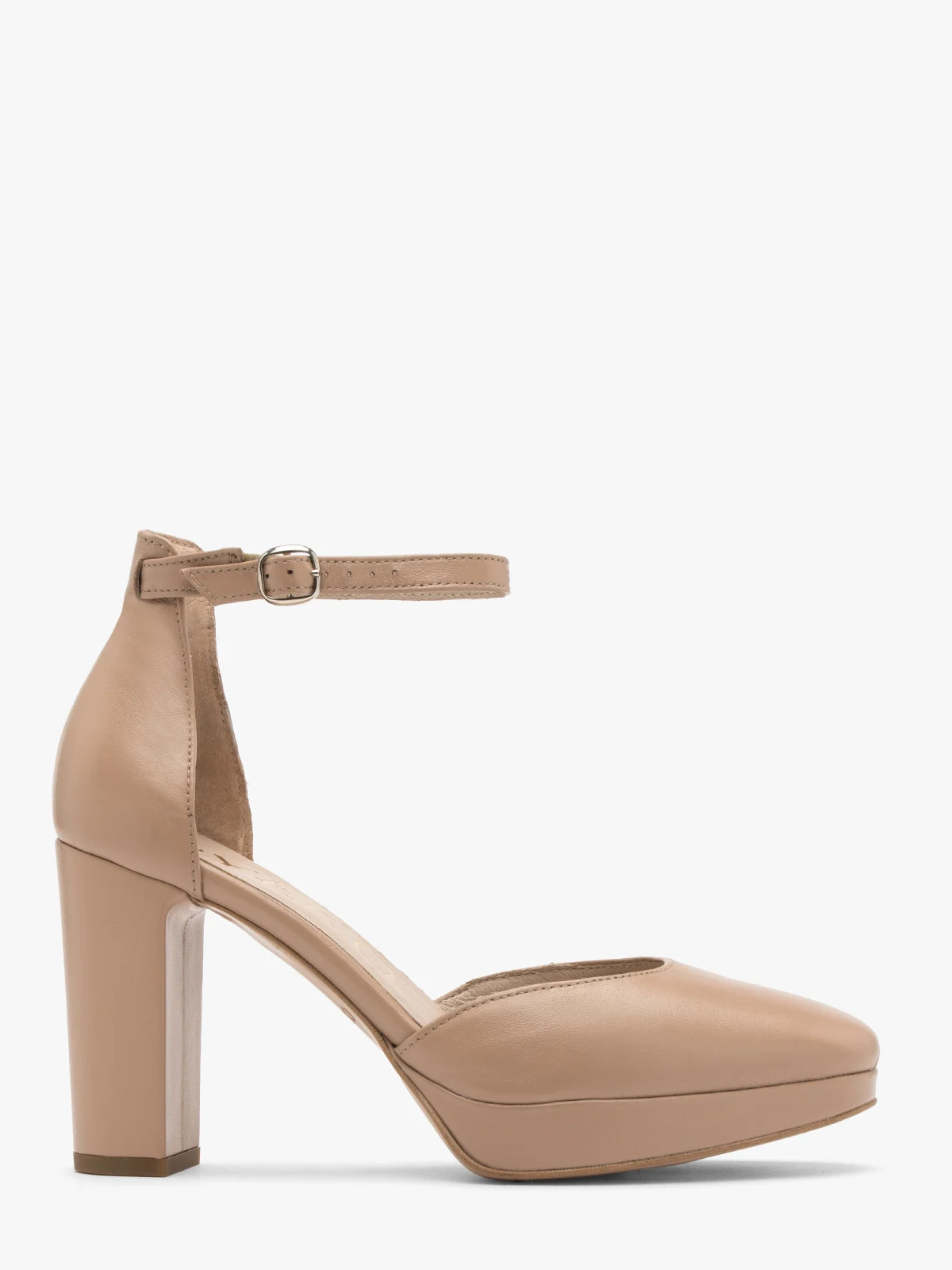 Dwuczęściowe czółenka na wysokim słupku oraz balu