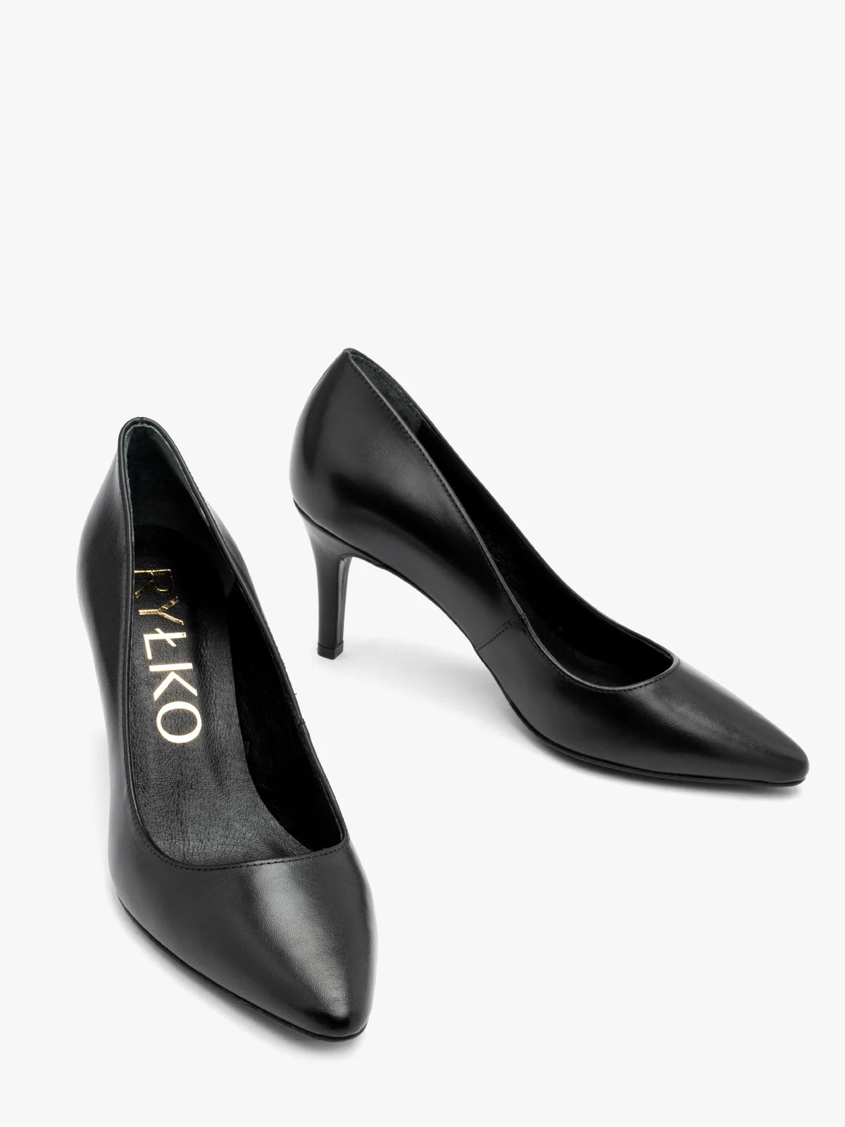 Klasyczne, czarne czółenka na szpilce
