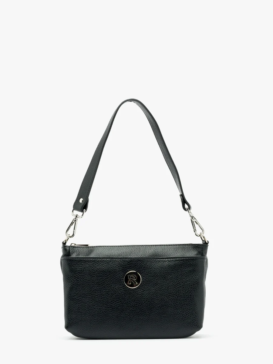 Czarna torebka z logotypem