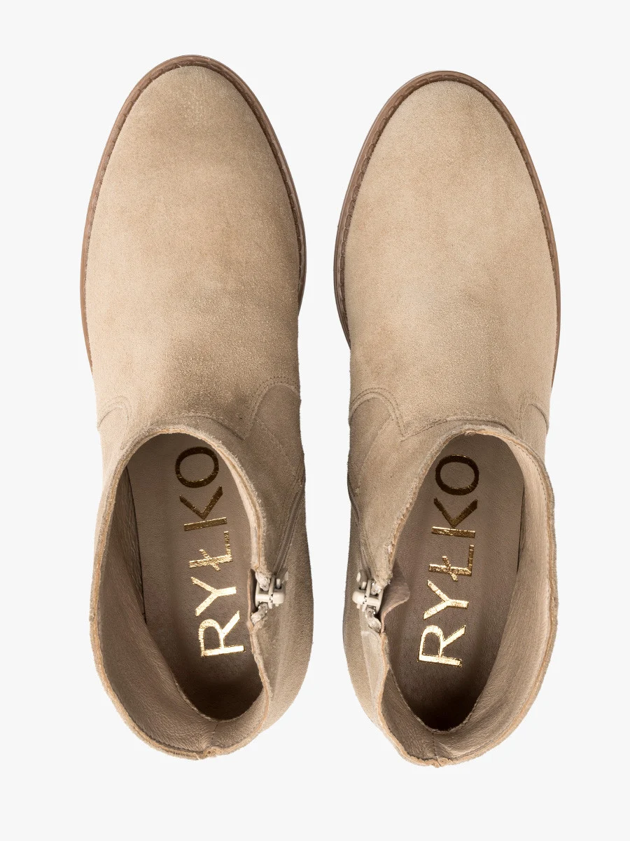 Piaskowe botki typu kowbojki