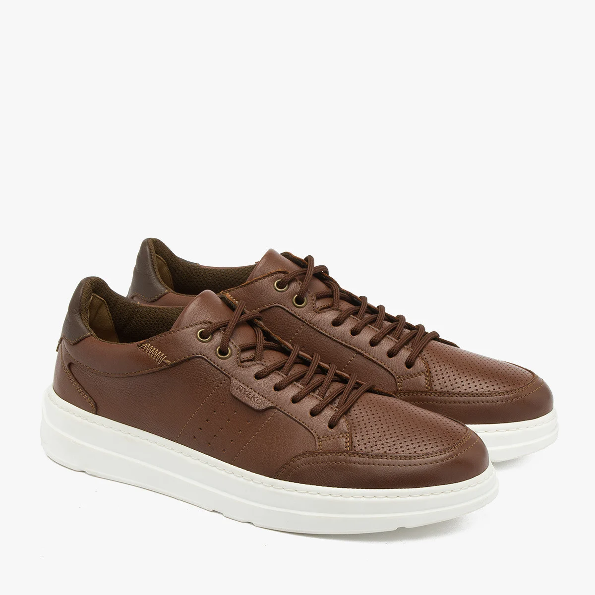 Brązowe półbuty sportowe