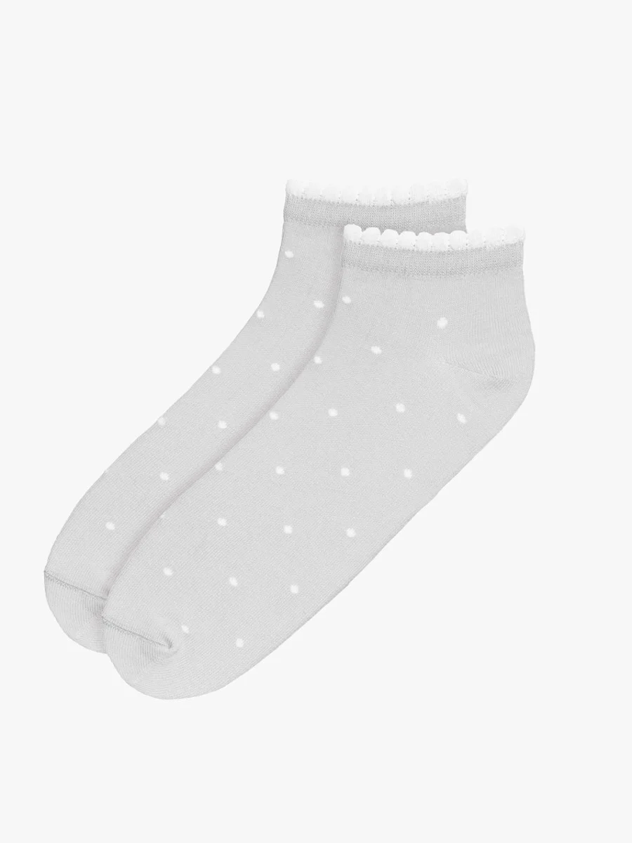 Szare, bawełniane skarpety damskie