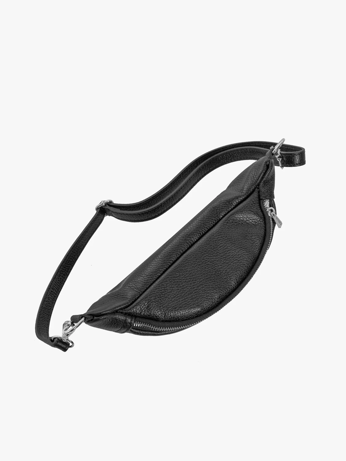 Czarna torebka nerka - crossbody
