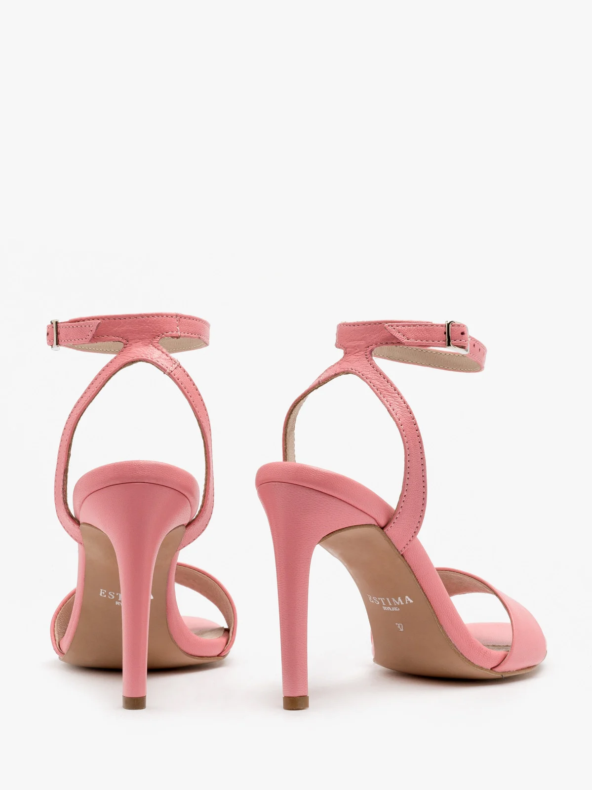 Różowy sandał na wysokiej szpilce
