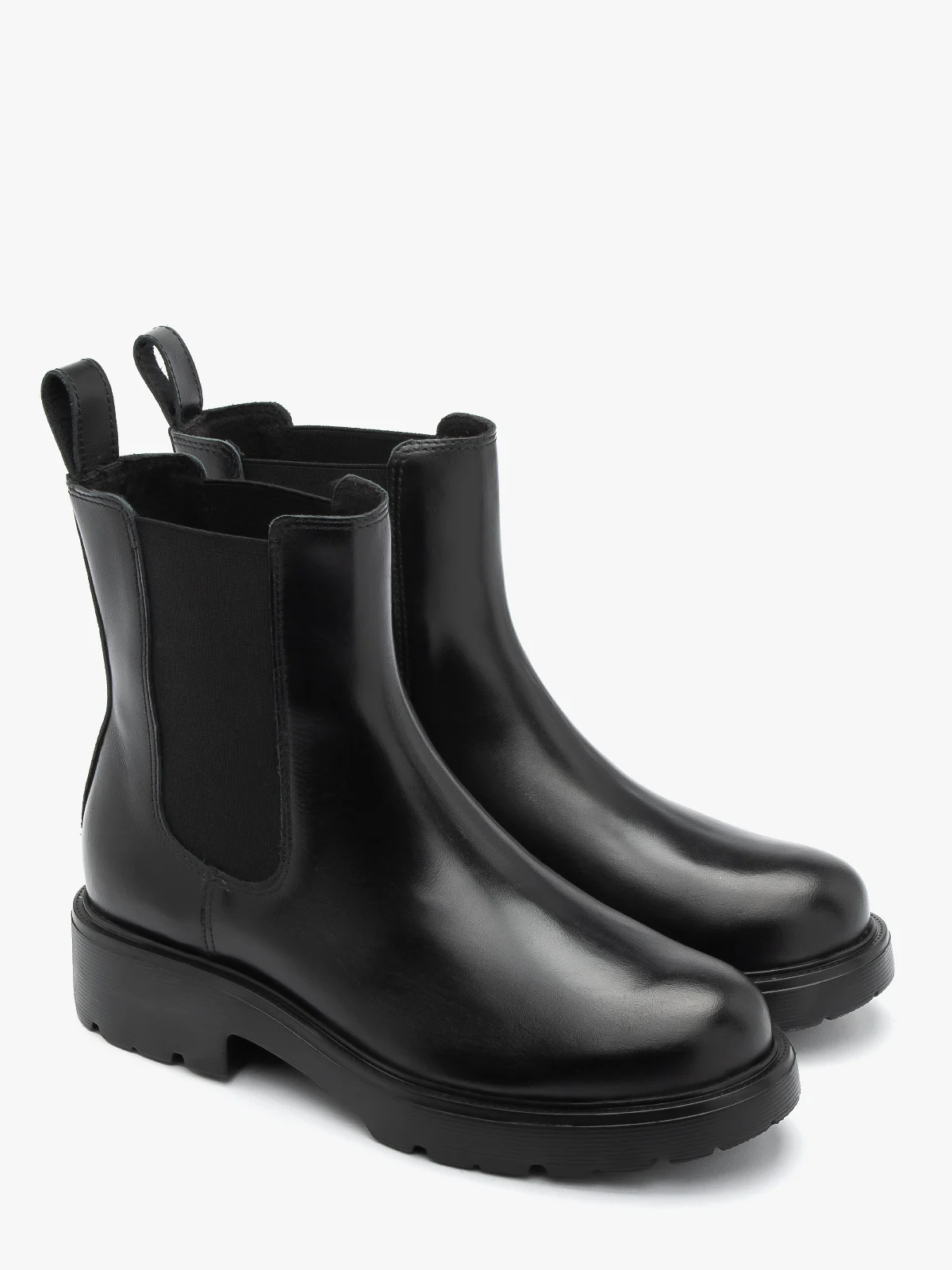 Czarne sztyblety damskie na lekkiej podeszwie