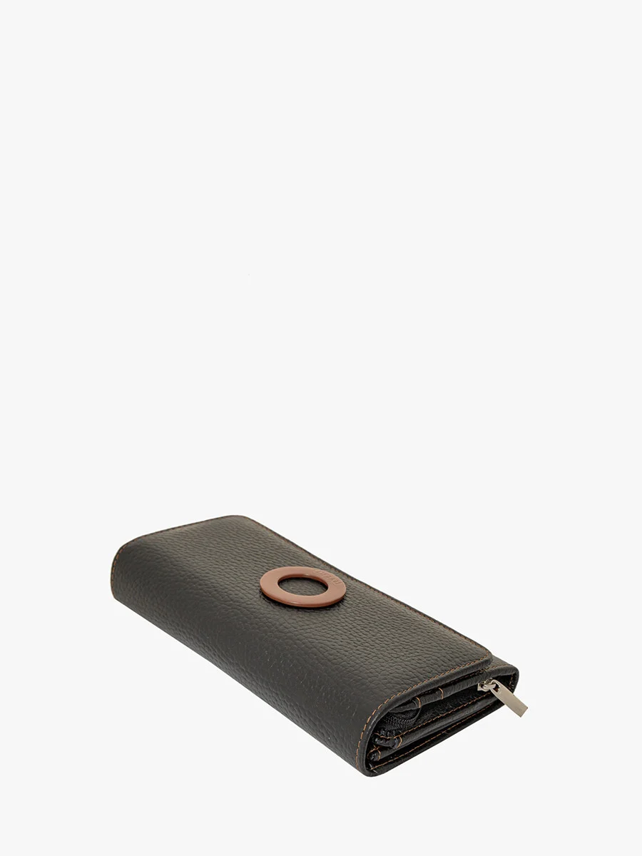 Czarny portfel damski